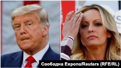 Дональд Трамп, Сторми Дэниэлс (фотомонтаж)