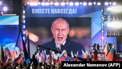 Митинг на Красной площади в Москве по случаю "присоединения" оккупированных регионов Украины, 30 сентября 2022 года