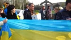 Цогояб Украиналъе гlоло митинг Краматорскалда