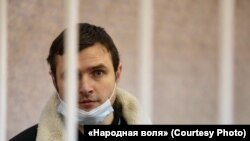 Белорусский блогер Павел Спирин в суде, 5 января 2021 года 