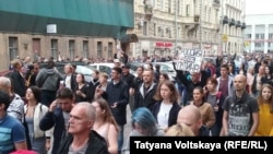 Акция протеста в Петербурге, 9 сентября 2018