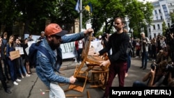 Акция в поддержку Сенцова в Киеве