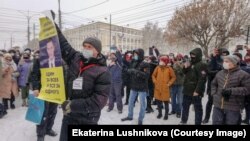 Михаил Семёнов на митинге в поддержку Алексея Навального