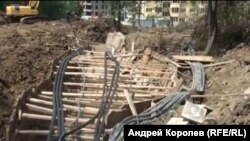 Оползень в поселке Блиново