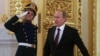 Russia -- President Vladimir Putin enters a hall in the Grand Kremlin palace in Moscow, 24Jan2013