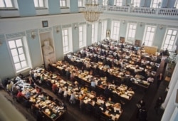 Москва. Читальный зал ГБИ В.И.Ленина. Фотохроника ТАСС