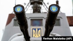 Судно украинской береговой охраны в порту Мариуполь. 3 декабря 2018