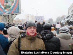 Вадим Ананьин на митинге