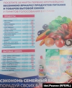 Цены на продукты в день выборов на участке в Казани