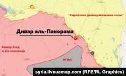 Расположение сил в Сирии. Карта с сайта syria.liveuamap.com от 3 ноября 2018 года