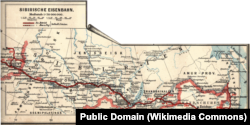 Историческая карта Транссибирской магистрали, 1897