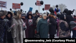 Акция протеста в Дмитриевке